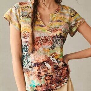 Anthropologie Pilcro Multicolor Short Sleeve Tee.  NWT